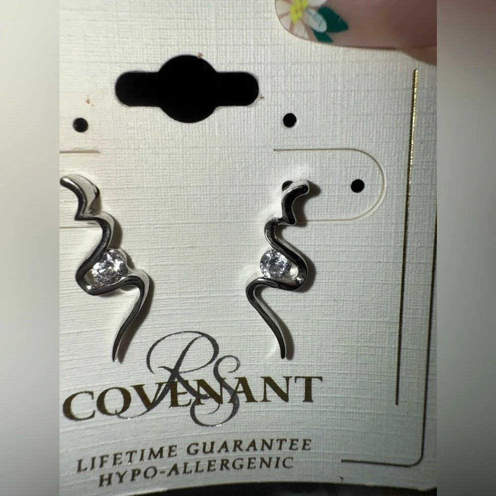 Serpent Earrings Embellished With SWAROVSKI® Crystals by RN Covenant Jewelry
